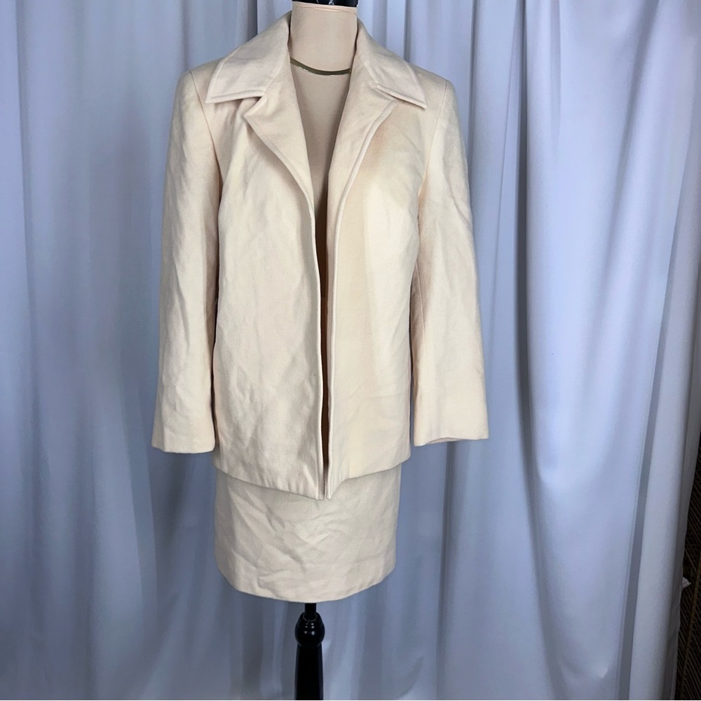 Vtg Saks Fifth Avenue Folio Coll. Jacket (10) & Skirt (12) Wool/Cashmere READ